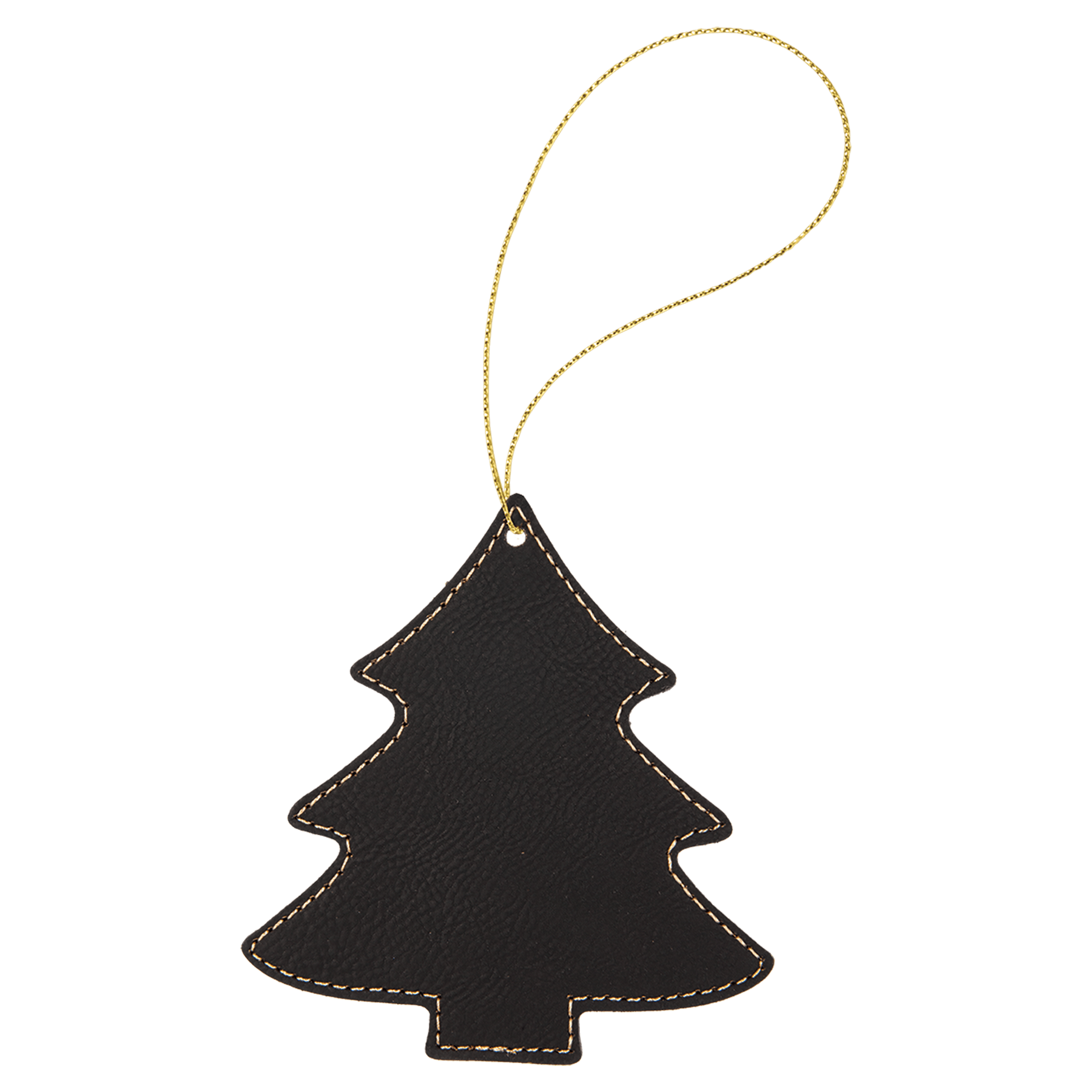 Leatherette Tree Ornament with String - OL05