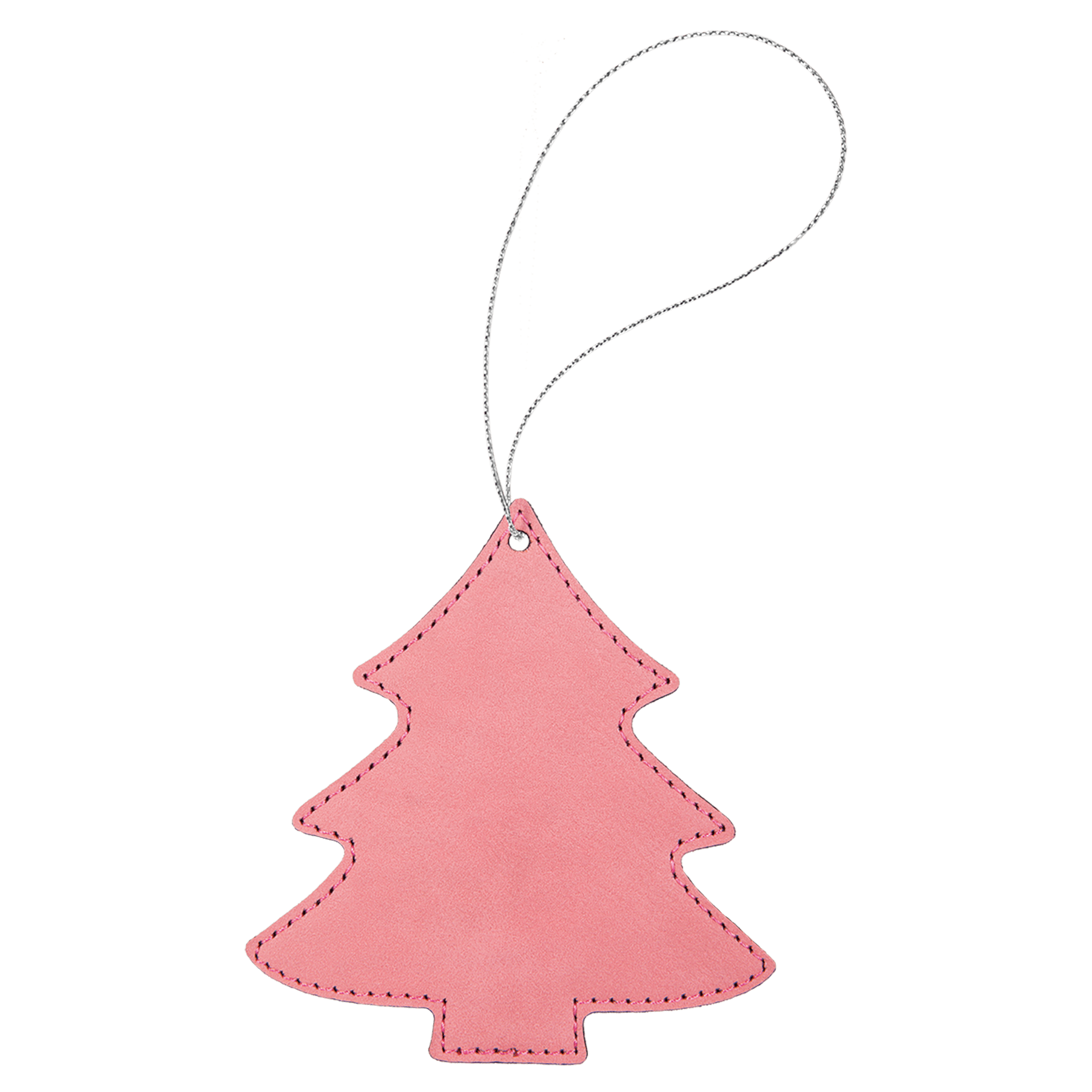 Leatherette Tree Ornament with String - OL05