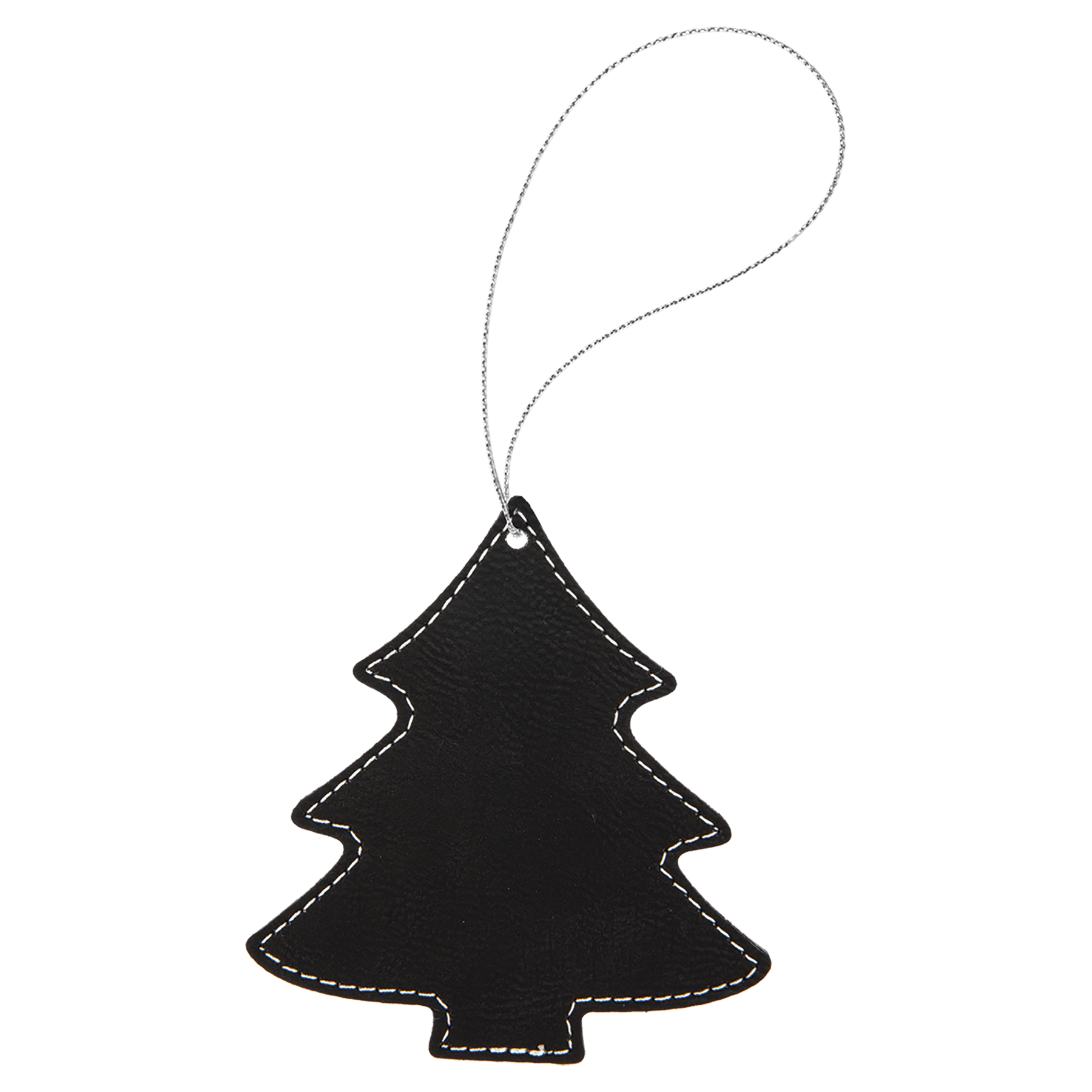 Leatherette Tree Ornament with String - OL05