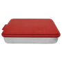 9" x 13" Aluminum Cake Pan with Red Lid