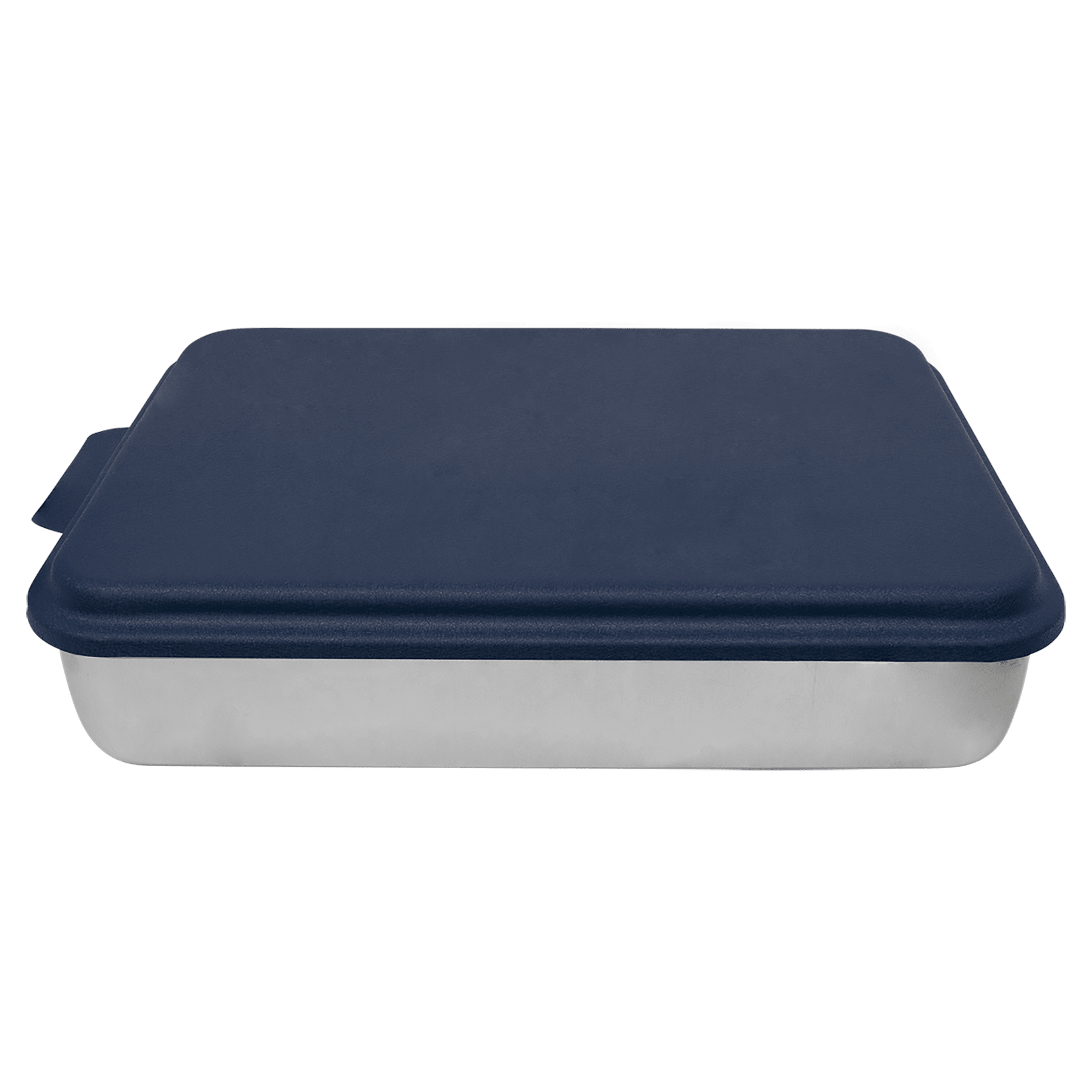 9" x 13" Aluminum Cake Pan with Navy Blue Lid