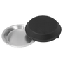 9" Aluminum Pie Pan with Black Lid