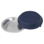 9" Aluminum Pie Pan with Navy Blue Lid