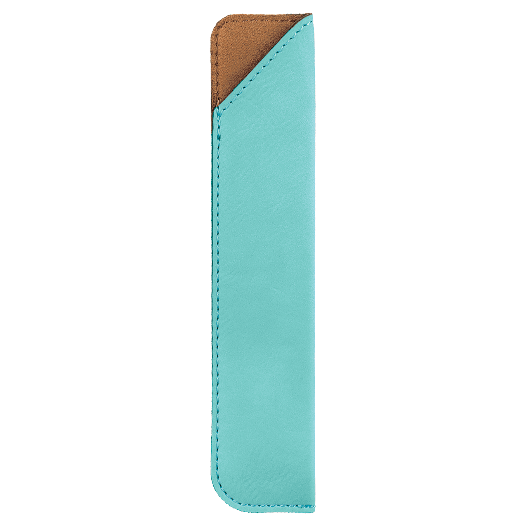6.25" Teal Leatherette Pen Sleeve