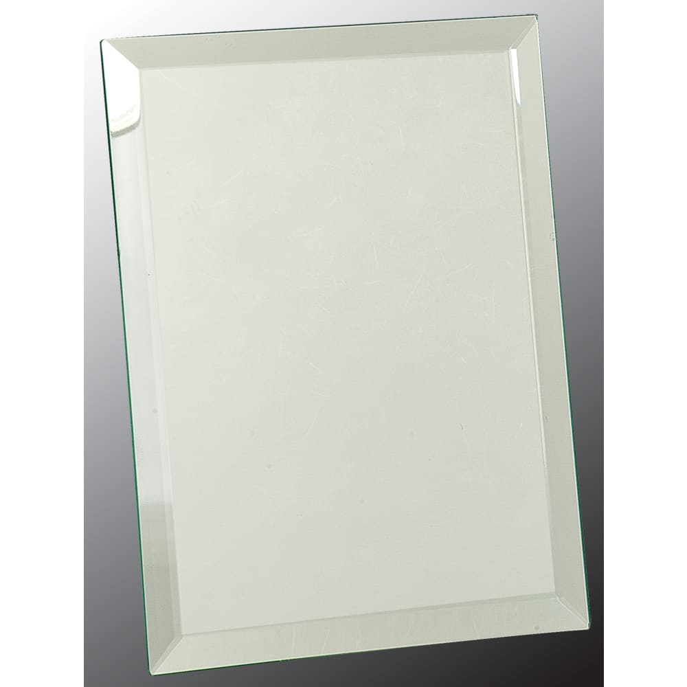 7" x 9" Clear Glass Mirror Plaque