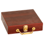 Rosewood Finish 100 Chip Poker Set