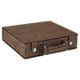 Rustic/Gold Leatherette 100 Chip Poker Set