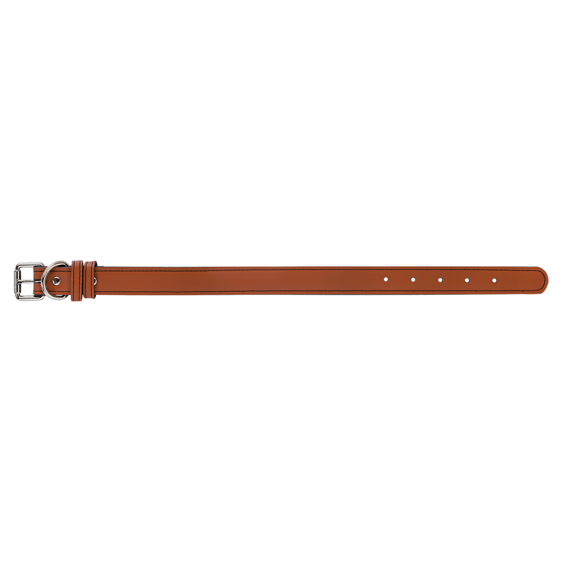 Small 15" x.75" Rawhide Leatherette Dog Collar