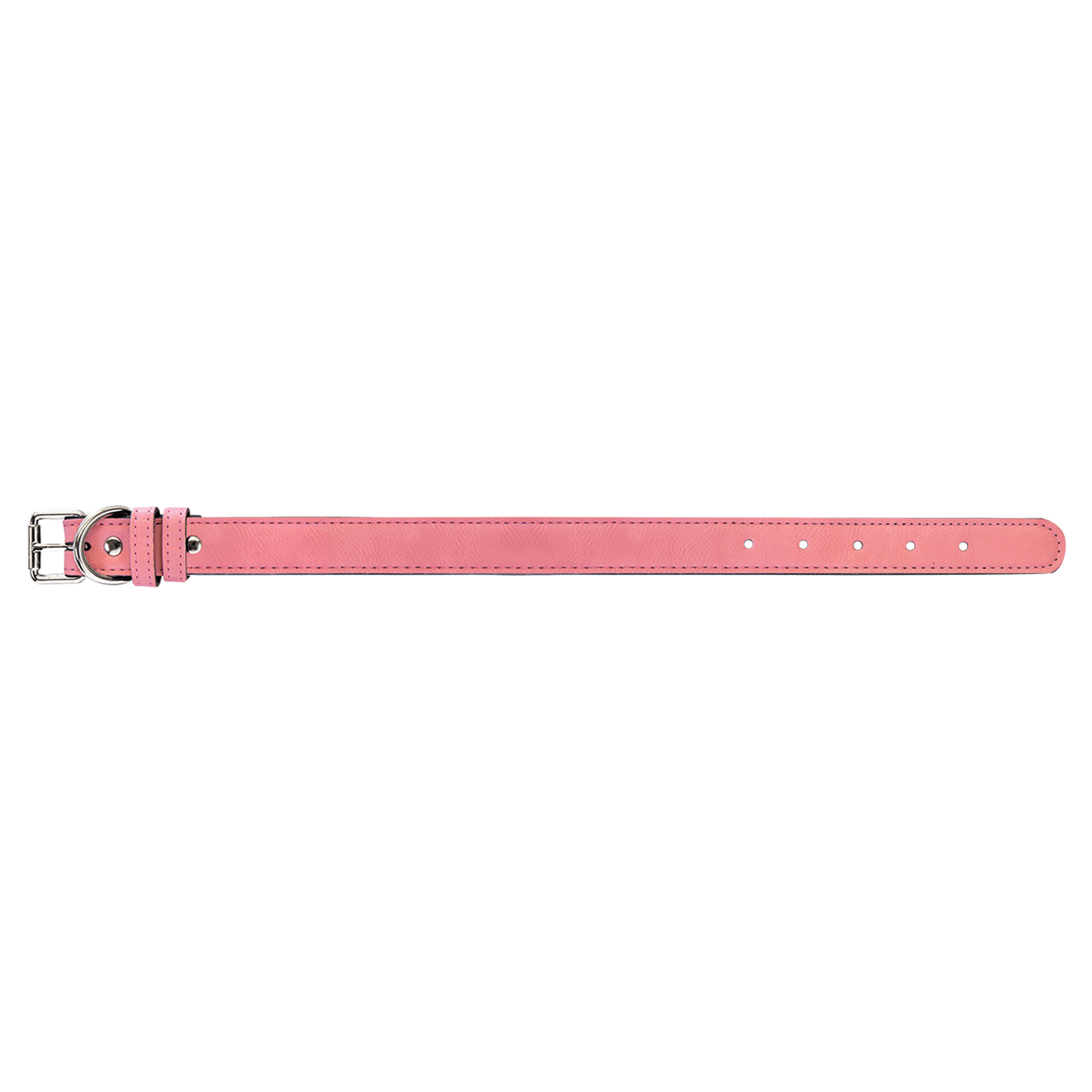 Small 15" x.75" Pink Leatherette Dog Collar