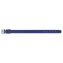 Small 15" x.75" Blue/Silver Leatherette Dog Collar