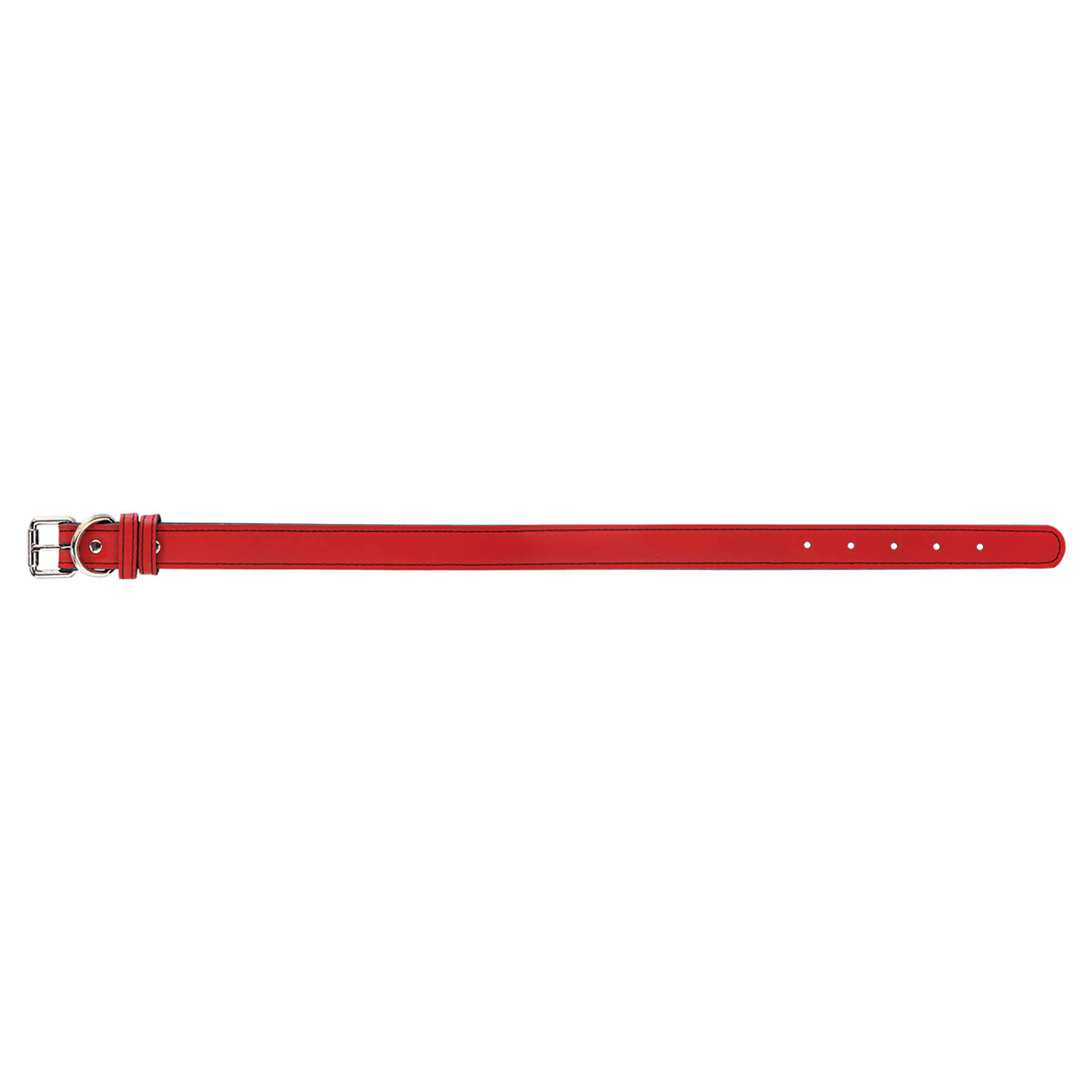 Large 23" x 1" Red Leatherette Dog Collar
