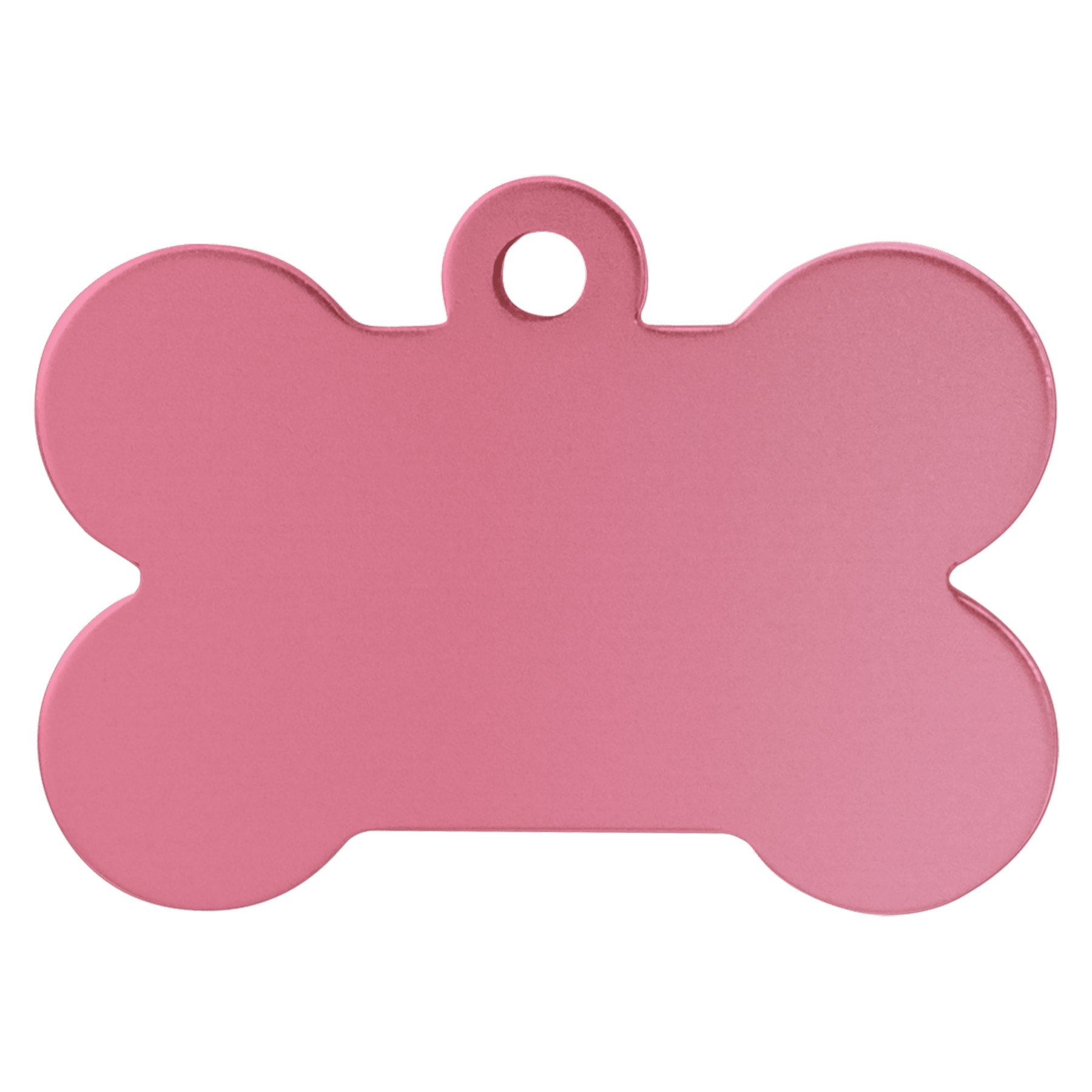 1.25" x.75" Pink Anodized Aluminum Bone Pet Tag