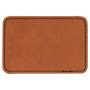 3" x 2" Rectangle Rawhide Leatherette Patch with Adhesive