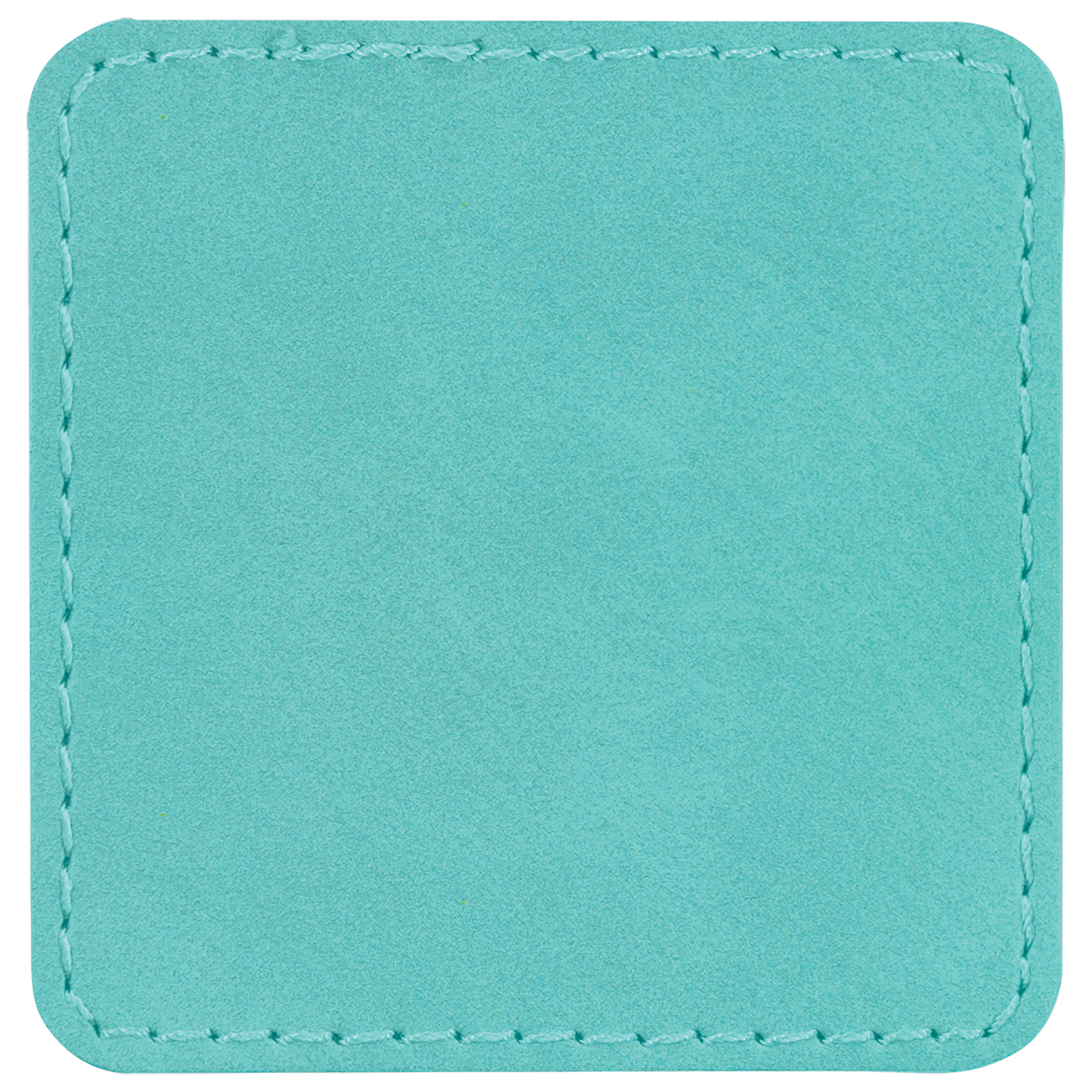 2.5" x 2.5" Teal Leatherette Patch with Adhesive
