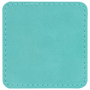 2.5" x 2.5" Teal Leatherette Patch with Adhesive