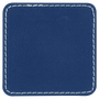 2.5" x 2.5" Blue/Silver Leatherette Patch with Adhesive