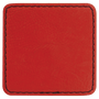 2.5" x 2.5" Red Leatherette Patch with Adhesive