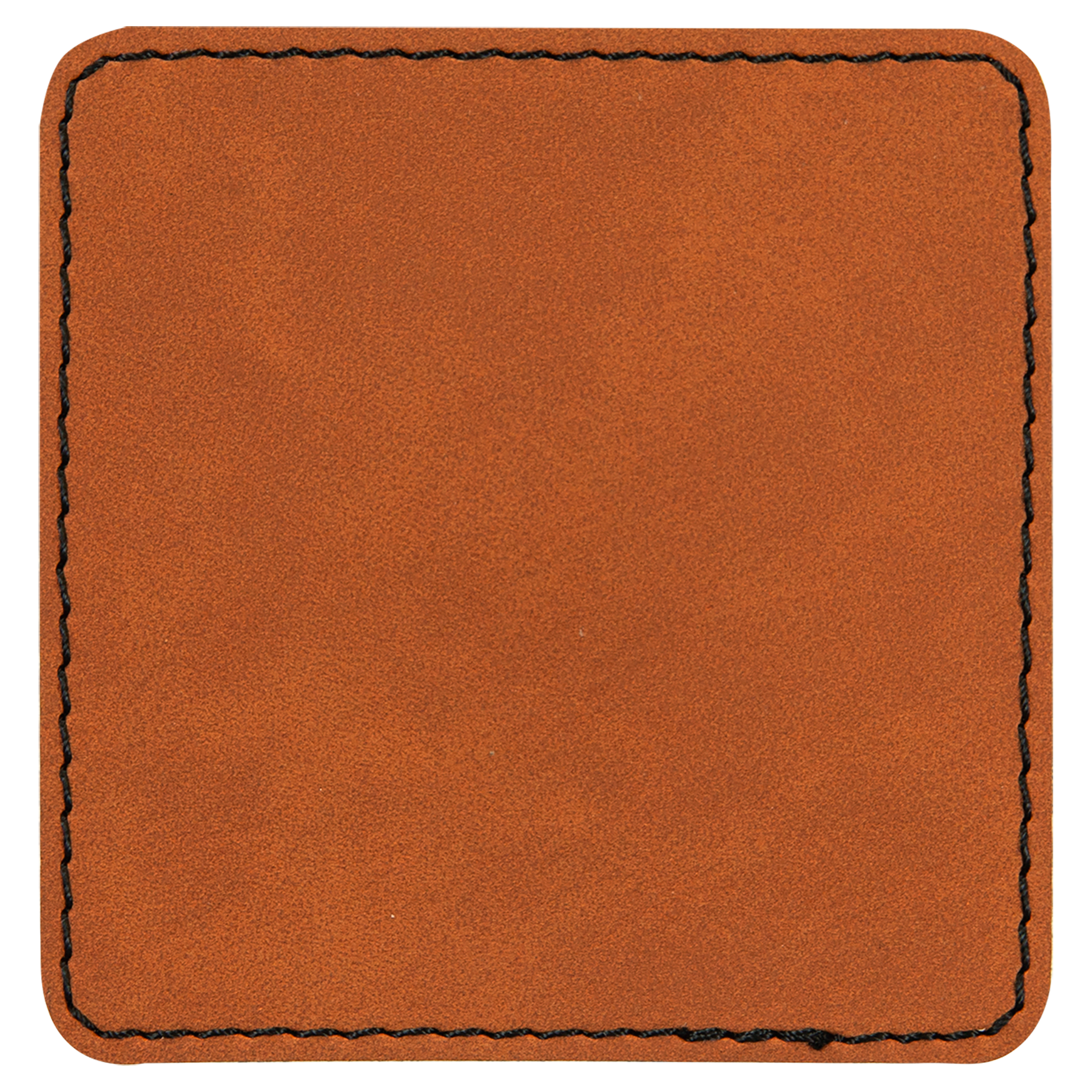 3" x 3" Square Rawhide Leatherette Patch with Adhesive
