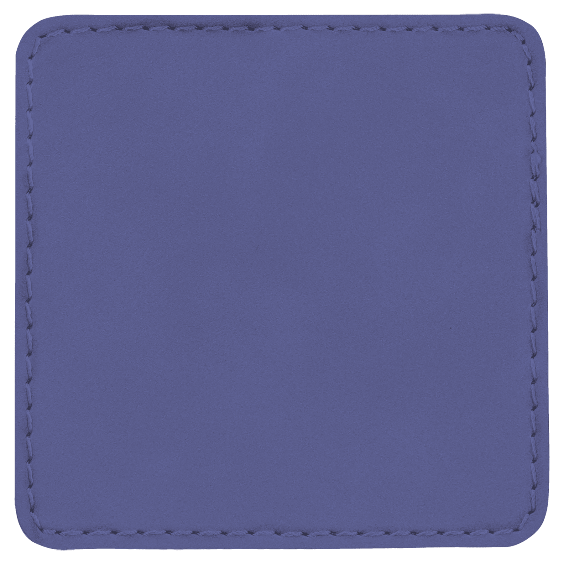 3" x 3" Square Purple Leatherette Patch with Adhesive