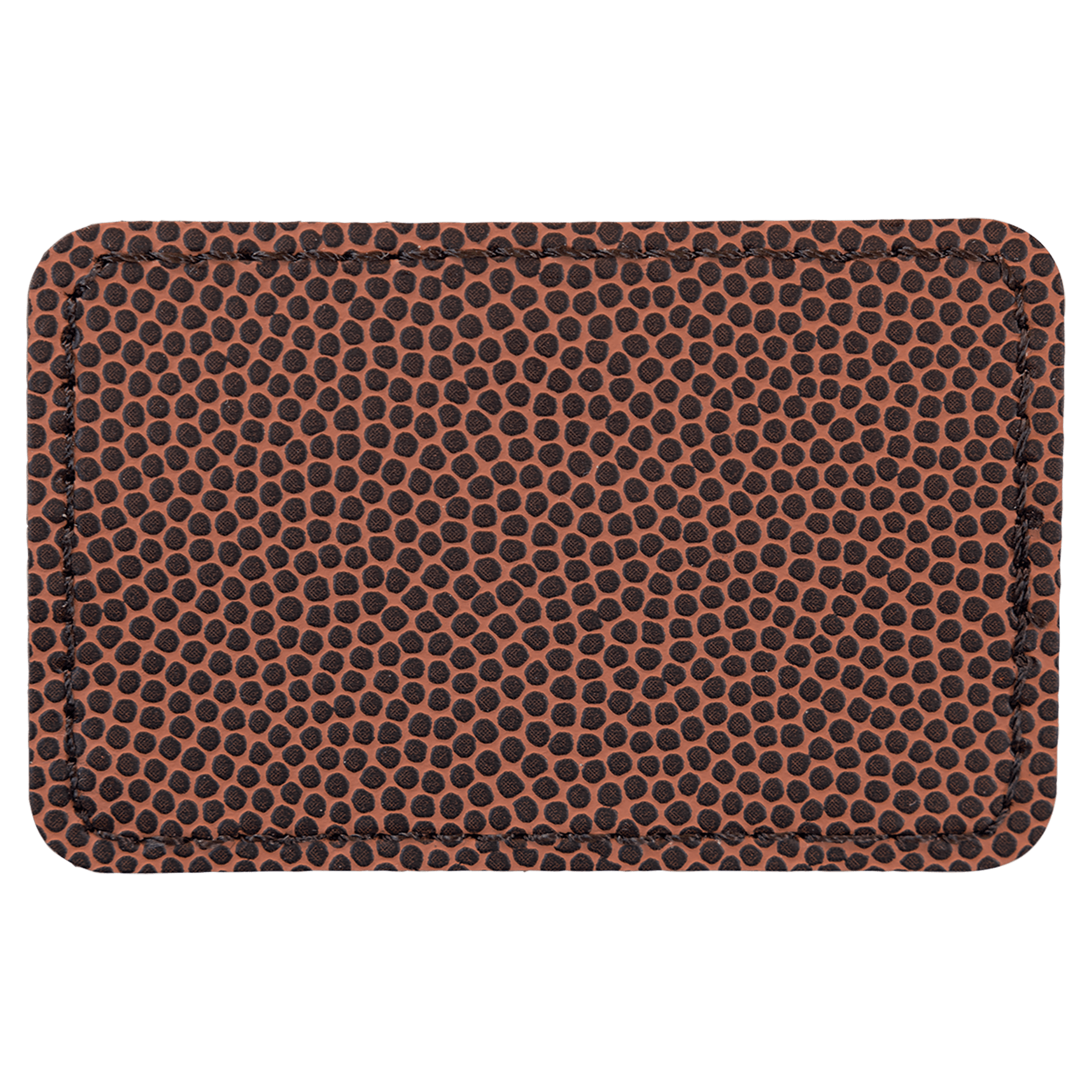 3" x 2" Rectangle Football Leatherette Patch with Adhesive