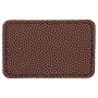 3" x 2" Rectangle Football Leatherette Patch with Adhesive