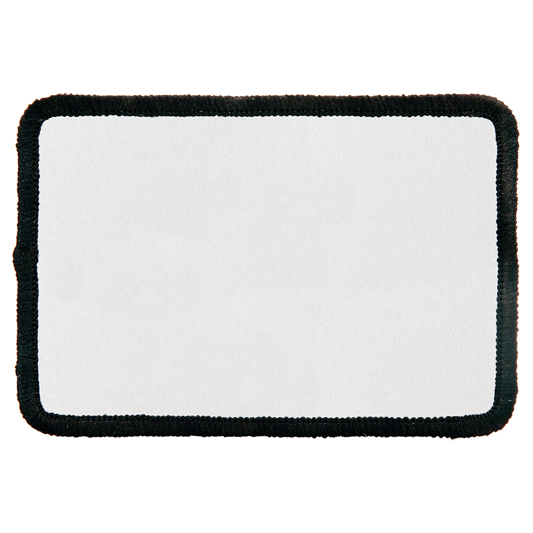 Rectangle Sublimatable Patch with Adhesive & Black Border
