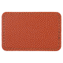3" x 2" Rectangle Basketball Leatherette Patch with Adhesive