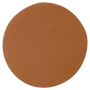 2.5" Round Caramel Genuine Leather Patch with Adhesive