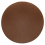 2.5" Round Brown Genuine Leather Patch with Adhesive