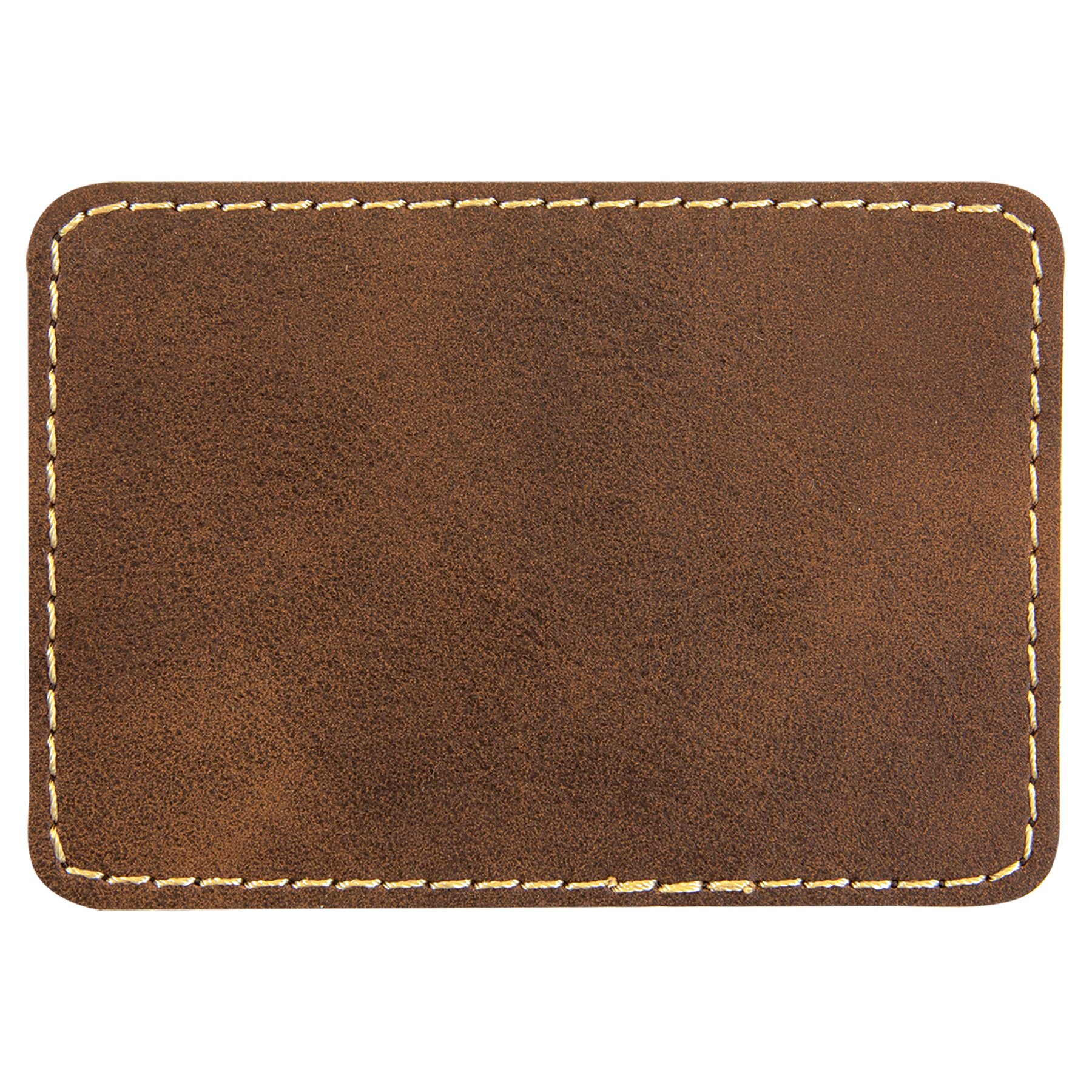 Rectangle Rustic/Gold Leatherette Patch with Adhesive