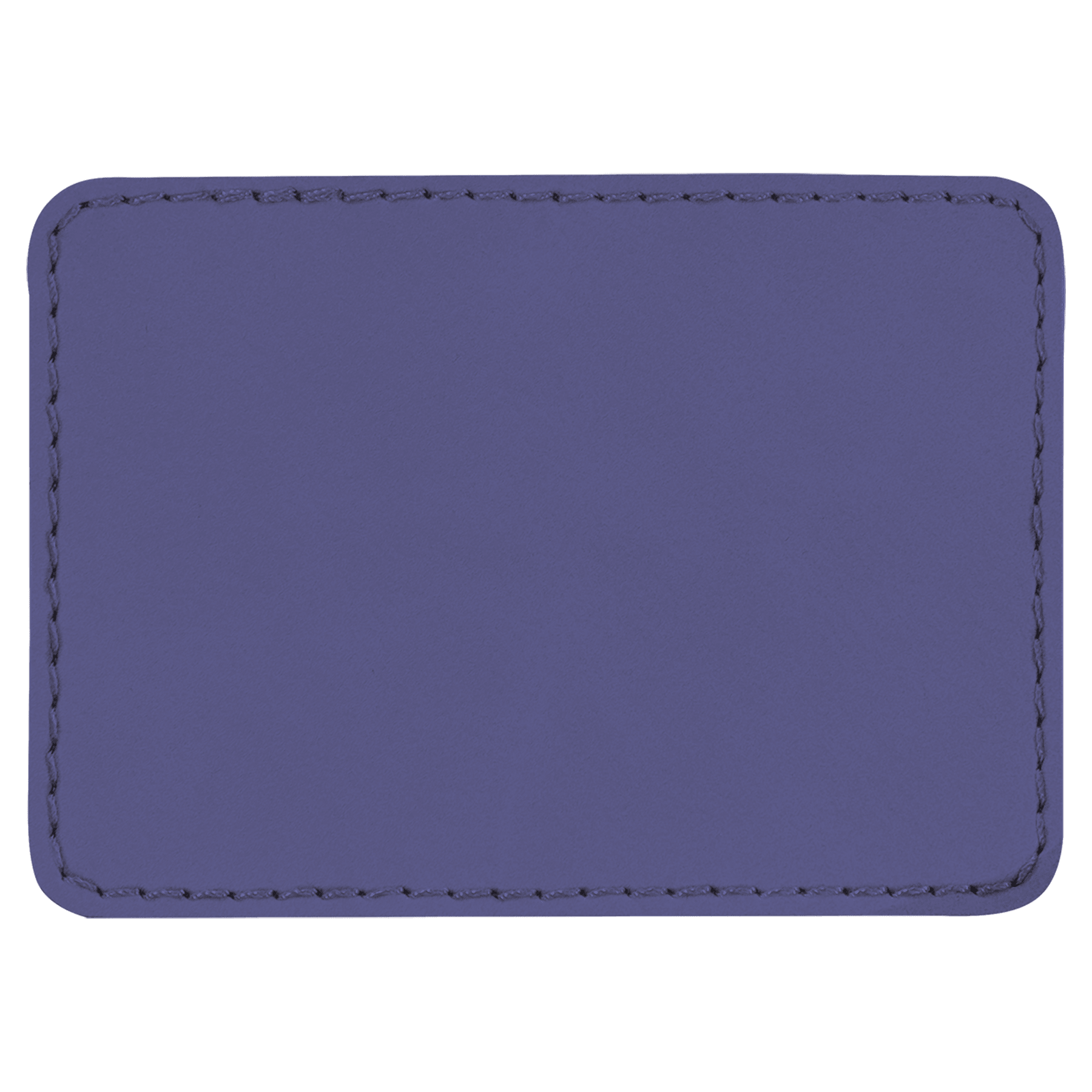 3.5" x 2.5" Rectangle Purple Leatherette Patch with Adhesive