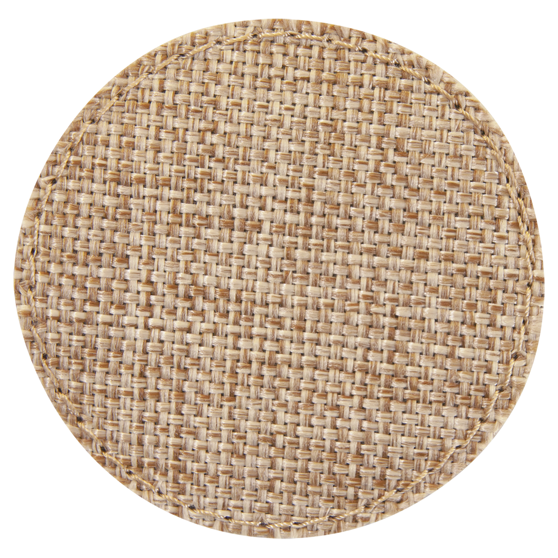 2.5" Round Burlap Sublimatable Patch with Adhesive