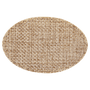 3" x 2" Oval Burlap Sublimatable Patch with Adhesive