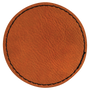 2.5" Round Rawhide Leatherette Patch with Adhesive