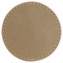 2.5" Round Light Brown Leatherette Patch with Adhesive