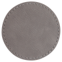 2.5" Round Gray Leatherette Patch with Adhesive