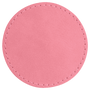2.5" Round Pink Leatherette Patch with Adhesive