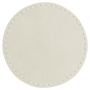 2.5" Round White Leatherette Patch with Adhesive