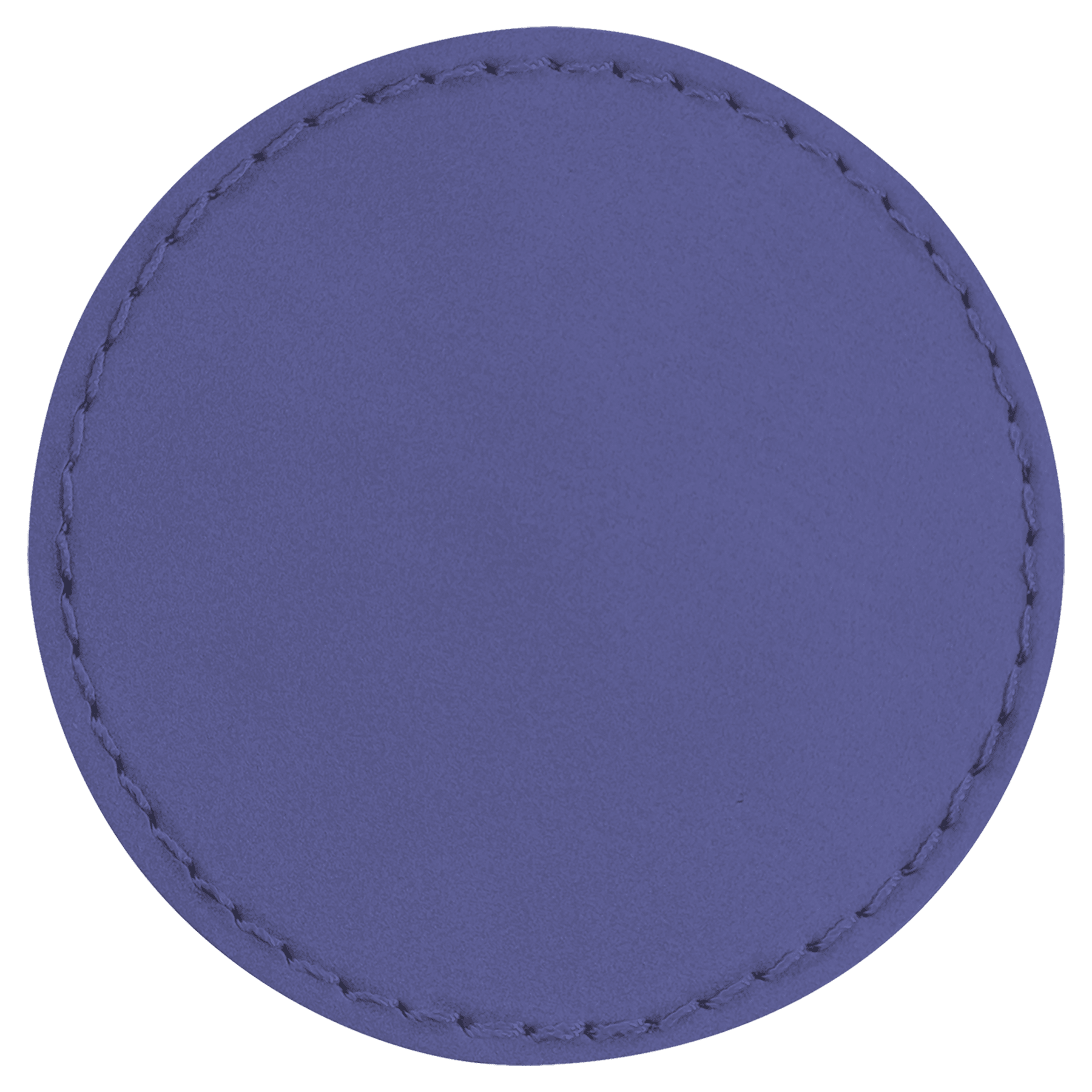 2.5" Round Purple Leatherette Patch with Adhesive