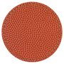 2.5" Round Basketball Leatherette Patch with Adhesive