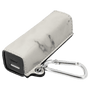 White Marble Leatherette 2200 mAh Power Bank with USB-C Cord