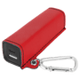 Red Leatherette 2200 mAh Power Bank with USB-C Cord