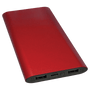 Red 8000MAH Power Bank & Wireless Anodized Aluminum Charger