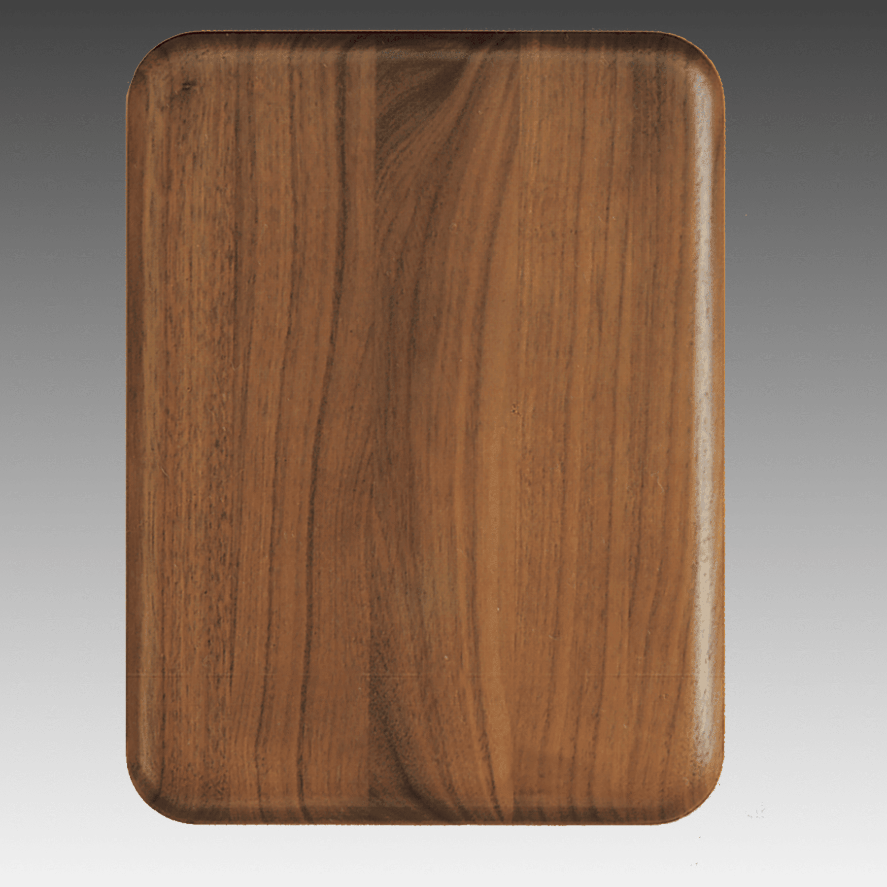 9" X 12" Walnut Airflyte Plaque with Rounded Corners