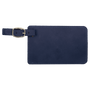 4.25" x 2.75" Blue/Black Leatherette Luggage Tag