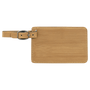 4.25" x 2.75" Bamboo Leatherette Luggage Tag