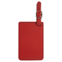 4.25" x 2.75" Red Leatherette Luggage Tag