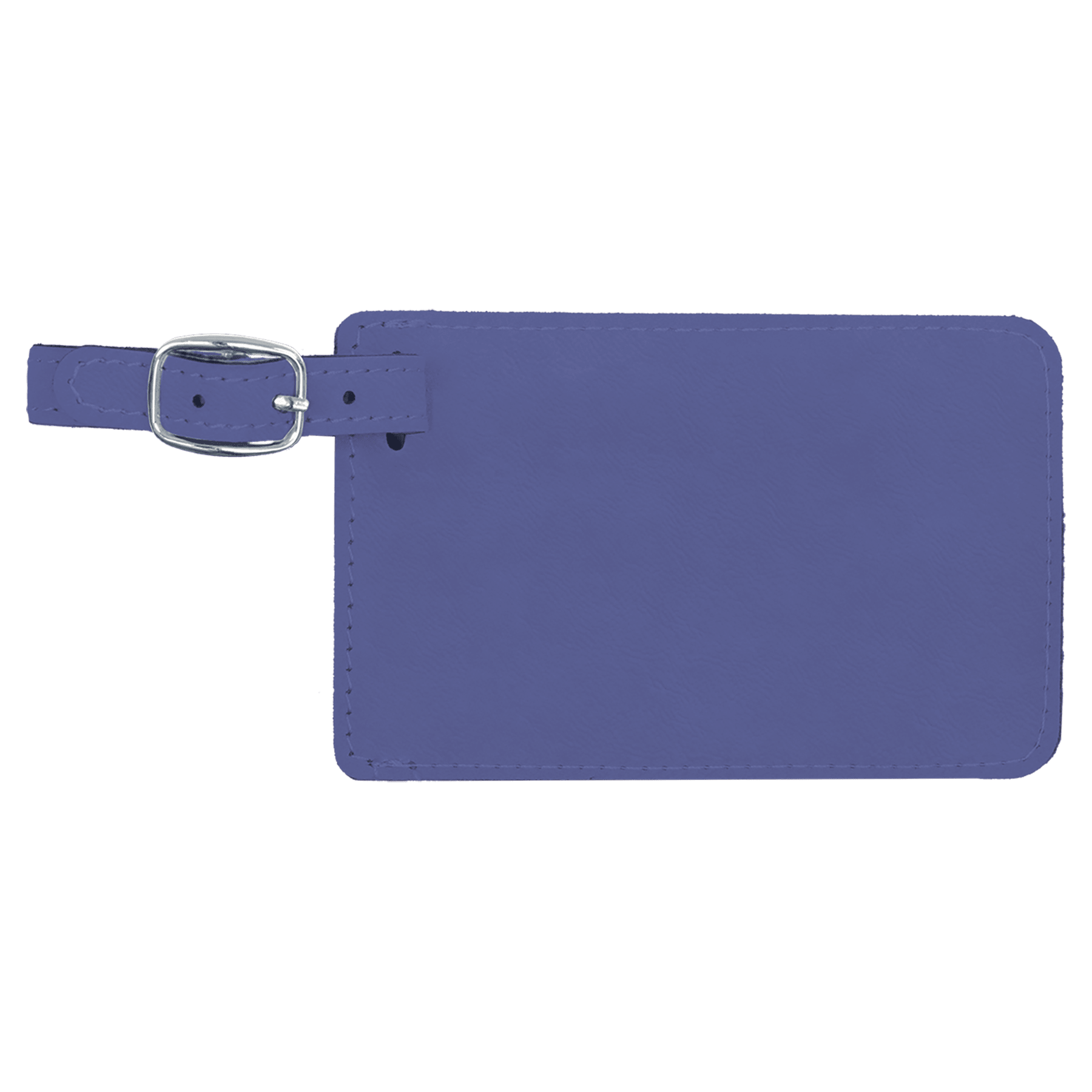4.25" x 2.75" Purple Leatherette Luggage Tag