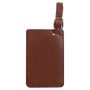 Leatherette and Wood Football Luggage Tag