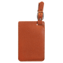 Leatherette and Wood Basketball Luggage Tag